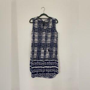 Blue and White Dress or Beach Cover Up